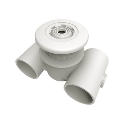 "EMAUX" Concrete Spa Jet, Size 1.5" 50mm Air & Water, ABS & PVC, White Colour