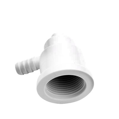 "EMAUX" EM2204 L-Type Body Water Inlet, White Colour
