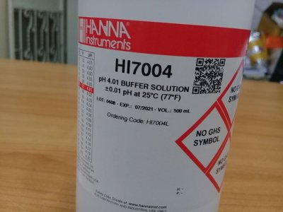 Hanna 4.01 pH Buffer Solution สำหรับ PH Meters - 500 มิลลิลิตร