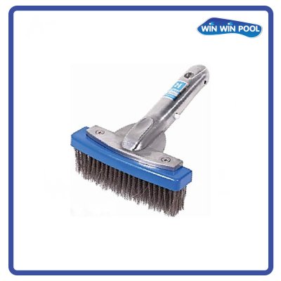Deluxe Algae Brush 5” Stainless steel brush with metal handle