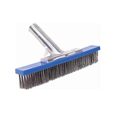 Deluxe Algae Brush 10” Stainless steel brush with metal handle