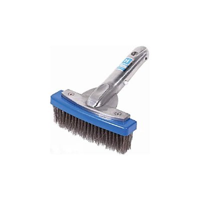 Deluxe Algae Brush 5” Stainless steel brush with metal handle