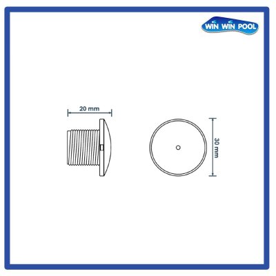 หัว Nozzle สำหรับสร้างฟองน้ำฟองอากาศ แบบ 1 รู (One Hole Jet)