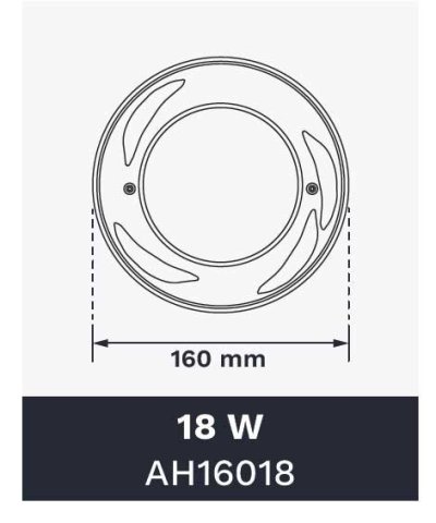 ไฟ LED AH16018 18W/12V