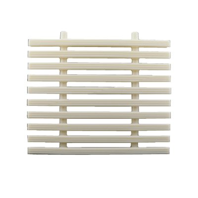 ตะแกรงน้ำล้นแกนคู่ – ลายเพชร สีงาช้าง ขนาด 20 cm.