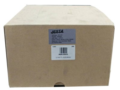 ไฟHUG185 36W/12V/DC แสงสี RGB ขอบสแตนเลส  jesta