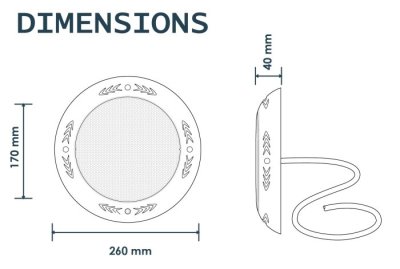 ไฟใต้น้ำ Led  24W/12V/DC แสงวอร์มไวท์ JESTA