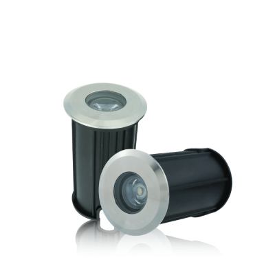 ไฟ LED 1W/12V/DC คูลไวท์ หน้าสแตนเลส แบบสวมเบ้า