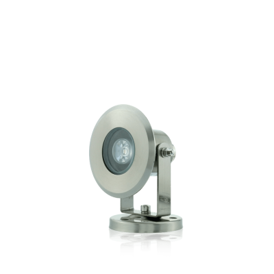 ไฟ 3W/12V/DC ขอบสแตนเลส 304  แสง Cool white