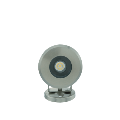 ไฟ 3W/12V/DC ขอบสแตนเลส 304  แสง Cool white