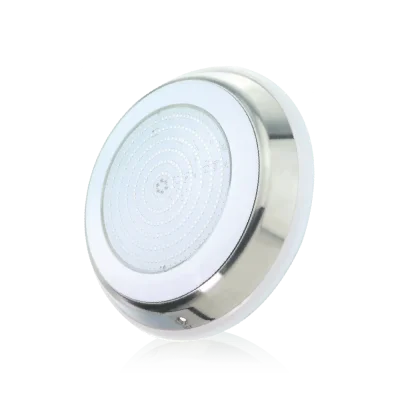 ไฟใต้น้ำ LED 24W/12V/DC  แสงขาว (white) ขอบสแตนเลส JESTA