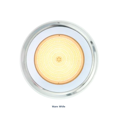 ไฟใต้น้ำ LED 24W/12V.DC แสง Warm White ขอบสแตนเลส JESTA