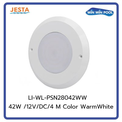 ไฟสระว่ายน้ำ PSN28042 42W /12V/DC/4 M Cable with 2 Cores/Single Color - Warm White**เฉพาะดวงไฟ ไม่รวมกรอบ