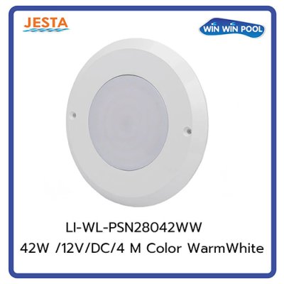 ไฟสระว่ายน้ำ PSN28042 42W /12V/DC/4 M Cable with 2 Cores/Single Color - Warm White**เฉพาะดวงไฟ ไม่รวมกรอบ