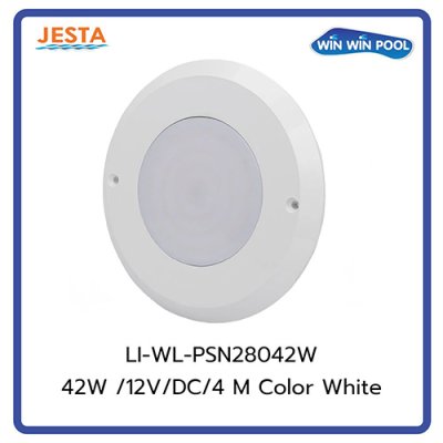 ไฟสระว่ายน้ำ PSN28042 42W /12V/DC/4 M Cable with 2 Cores/Single Color - White**เฉพาะดวงไฟ ไม่รวมกรอบ