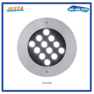 ไฟ 36W/12V/DC/4 M Cable with 2 Cores/Single Color - Cool White ขอบสแตนเลส  Jesta