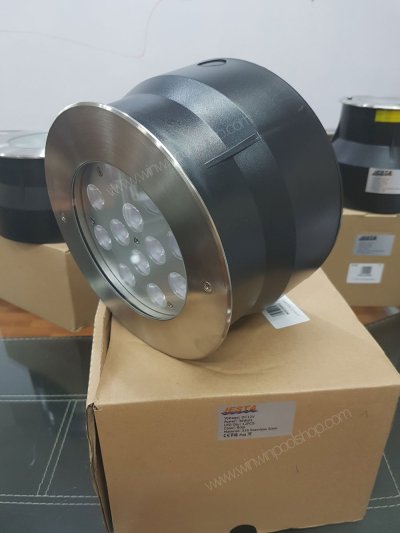 ไฟHUG185 36W/12V/DC แสงสี RGB ขอบสแตนเลส  jesta