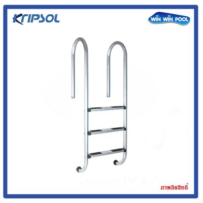 MURO Ladder 3 Steps AISI 304 บันไดแสตนเลส มาตรฐาน AISI 304 3 ชั้น  พร้อมขั้วต่อสายดิน Kripsol