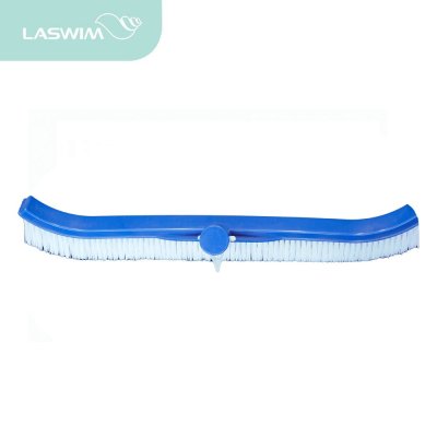 แปรงไนล่อน 18"/45cm ด้ามพลาสติก Laswim standard curved polybristle wall brush