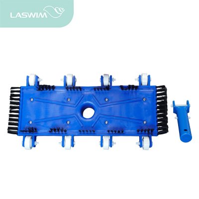 Flexible vacuum head w/ side brush for in -ground pool Laswim
