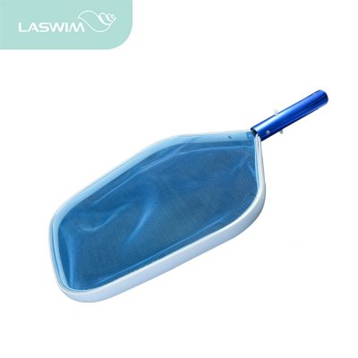 กระชอนตักใบไม้ผิวน้ำ Aluminum leaf skimmer (blue anodized handle) Laswim