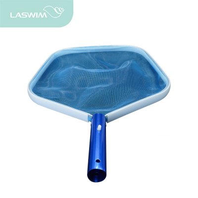 กระชอนตักใบไม้ผิวน้ำ Aluminum leaf skimmer (blue anodized handle) Laswim