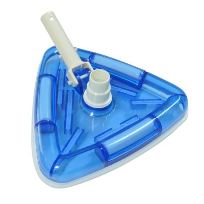 Deluxe triangular transparent cast iron weighted vac head