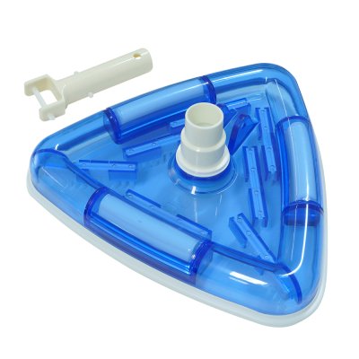 Deluxe triangular transparent cast iron weighted vac head