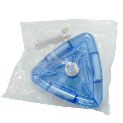 Deluxe triangular transparent cast iron weighted vac head