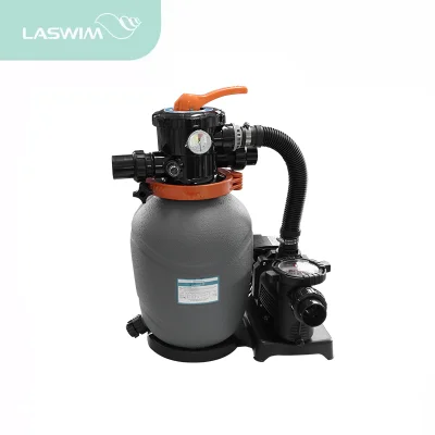 ชุดปั๊ม+พร้อมถังกรองทราย RDG300  12" plastic filter (with  base) + 0.33 HP pump with strainer + 6-way MPV