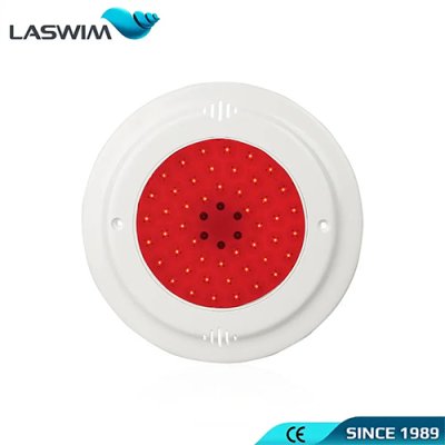 โคมไฟ  WL-PT  LED  24W, AC12V/DC12-24V หน้าพลาสติก+ring  Color RGB "สำหรับต่อท่อไฟในสระ 1/2" หรือ 3/4" ได้ทั้ง 2 แบบ"