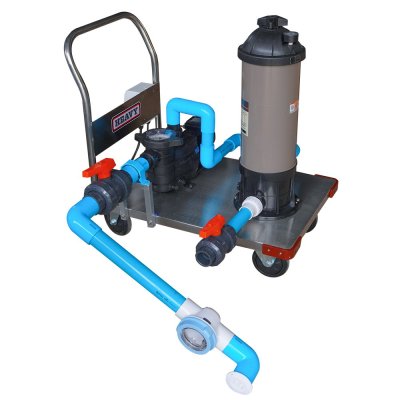 ชุดรถเข็นทำความสะอาดสระว่ายน้ำ/ Mobile Cleaning ระบบกรองใยสังเคราะห์ /Cartridge Filter/USA พร้อมอุปกรณ์ครบชุด