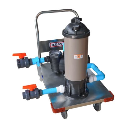 ชุดรถเข็นทำความสะอาดสระว่ายน้ำ/ Mobile Cleaning ระบบกรองใยสังเคราะห์ /Cartridge Filter/USA พร้อมอุปกรณ์ครบชุด