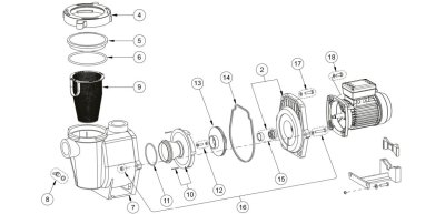 ที่ล็อคฝาปั๊ม [Strainer Cover Nut] for WhisperFlo