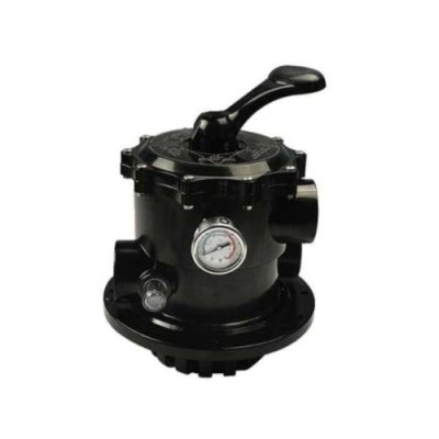 มัลติพร็อตวาล์ว 6 Way 2" Valve (Blk) w/ union,SG & PG Pentair