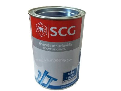 น้ำยาประสานท่อพีวีซี เอสซีจี ชนิดเข้มข้น 1,000กรัม เหมาะสำหรับงานสระว่ายน้ำ