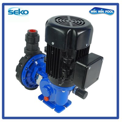 ปั๊มจ่ายสารเคมี มิเตอร์ริ่งปั๊ม SEKO รุ่น MS1 Series MS1C138B-PVC, Flow rate  220 L/h, 7 Bar ,SS316L [21 / 24], 3 PH / 400VAC / 50Hz