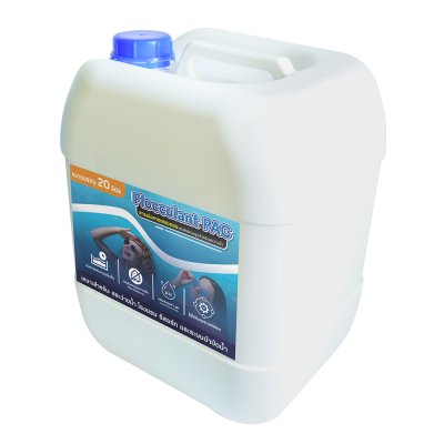 Flocculant PAC สารเร่งการตกตะกอนประสิทธิภาพสูง สำหรับสระว่ายน้ำ ขนาดบรรจุ 20 ลิตร