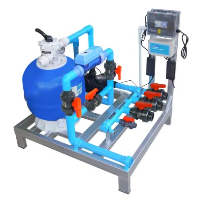 LASWIM -BLUE-03-30Q อุปกรณ์ Complete Set ประกอบเสร็จพร้อมใช้งาน สำหรับสระว่ายน้ำไม่เกิน 30 คิว