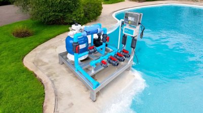 LASWIM -BLUE-01-15Q อุปกรณ์ Complete Set ประกอบเสร็จพร้อมใช้งาน สำหรับสระว่ายน้ำ 10- 15 คิว