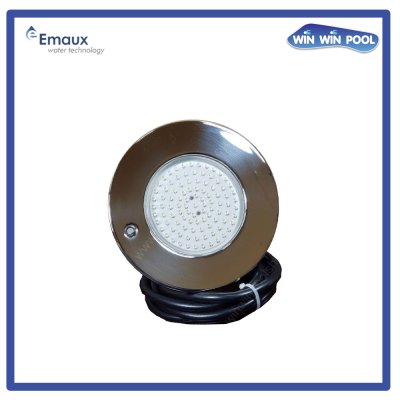 ไฟใต้น้ำ Emaux LED รุ่น EL-S100 10W/12V AC แสงขาว Cool White หน้าสแตนเลส IP68 กันน้ำอย่างดี (ราคายังไม่รวม หม้อแปลง จังชั่นบล็อก)