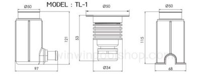 ไฟ Terra-Lux Light LED รุ่น TL‐1F‐CW  แสง cool white  3W/12V (เฉพาะโคม)