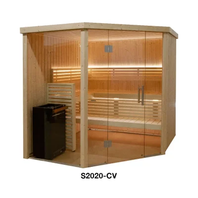 S-2020-CV  Variant View Corner Large “HARVIA” Sauna Room