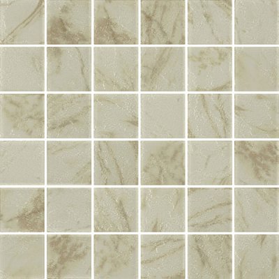โมเสกแก้ว CYPRUS BEIGE(98) ขนาดเม็ด 48x48x4mm แผ่นละ 36 เม็ด บรรจุ 11 แผ่น/กล่อง