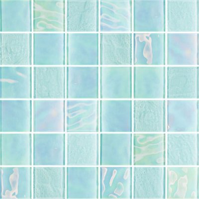 โมเสกแก้ว Koh Racha Seaspray (48) (เกาะราชา ซีสเปรย์)  ขนาดเม็ด 48x48x4mm แผ่นละ 36 เม็ด บรรจุ 11 แผ่น /กล่อง