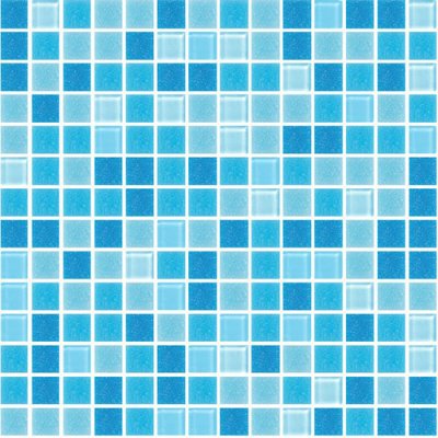โมเสกแก้ว Koh Yor Blue (เกาะยอ บลู) ขนาดเม็ด 20x20x4m /ราคาต่อกล่อง