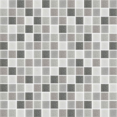 โมเสกแก้ว Koh Surin Grey (เกาะสุรินทร์ เกรย์) ขนาดเม็ด 20x20x4mm แผ่นละ 196 เม็ด บรรจุ 11 แผ่น/กล่อง