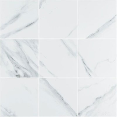 SIERRA WHITE (98) Size 98x98x6mm  บรรจุ 11 แผ่น/กล่อง
