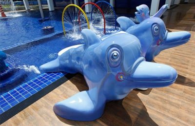 สไลเดอร์ DDS110  Twin Dolphins Sliders with Steps