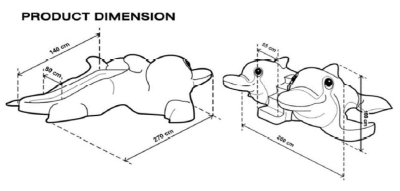 สไลเดอร์ DDS110  Twin Dolphins Sliders with Steps